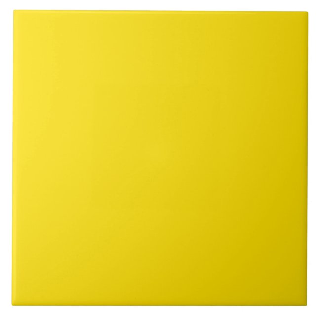 Carreau Carrelage en céramique Jaune. (Devant)