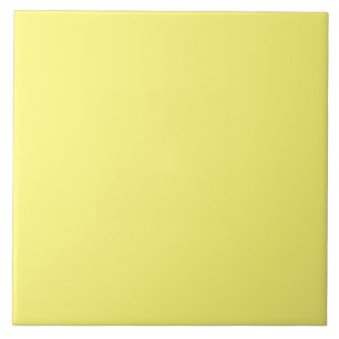 Carreau Carrelage en céramique jaune citron.