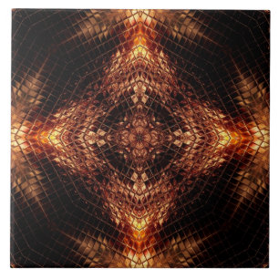 Carreau Carrelage en céramique Liquide Gold Fractal Geomet