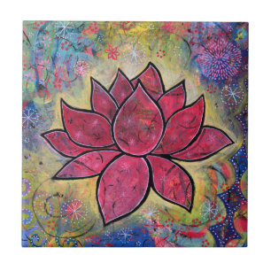 Carreau Carrelage en céramique Lotus Fleur de Lotus