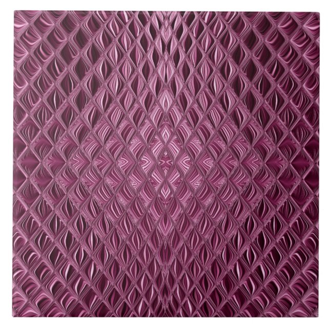 Carreau Carrelage en céramique magenta décoratif (Devant)