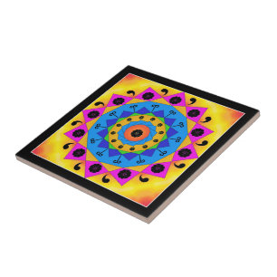Carreau Carrelage en céramique Mandala