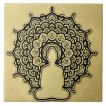 Carrelage en céramique Mandala Bouddha.