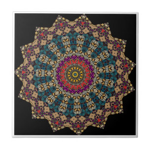Carreau Carrelage en céramique Mandala moderne