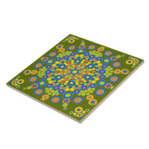 Carreau Carrelage en céramique marocaine colorée