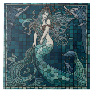 Carreau Carrelage en céramique Mosaic Sirène