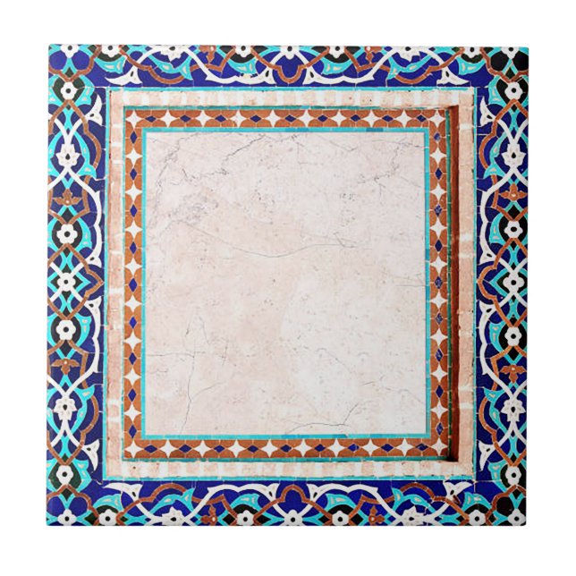 Carreau Carrelage en céramique Mosaïque Bleue (Devant)