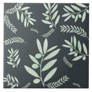 Carreau Carrelage en céramique Motif de la Branche d'Olivi