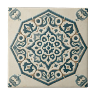 Carreau Carrelage en céramique Motif géométrique bleu et c
