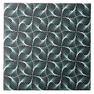 Carreau Carrelage en céramique Motif géométrique noir e