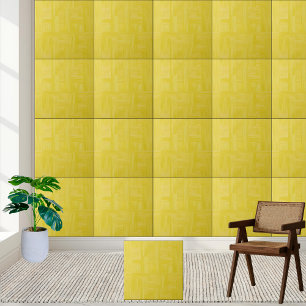 Carreau Carrelage en céramique Motif jaune soleil