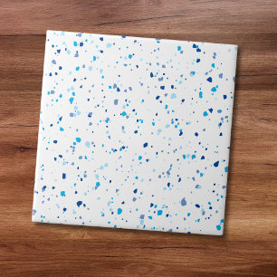 Carreau Carrelage en céramique Motif moderne Blue Terrazzo