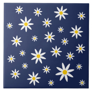 Carreau Carrelage en céramique Navy Daisy