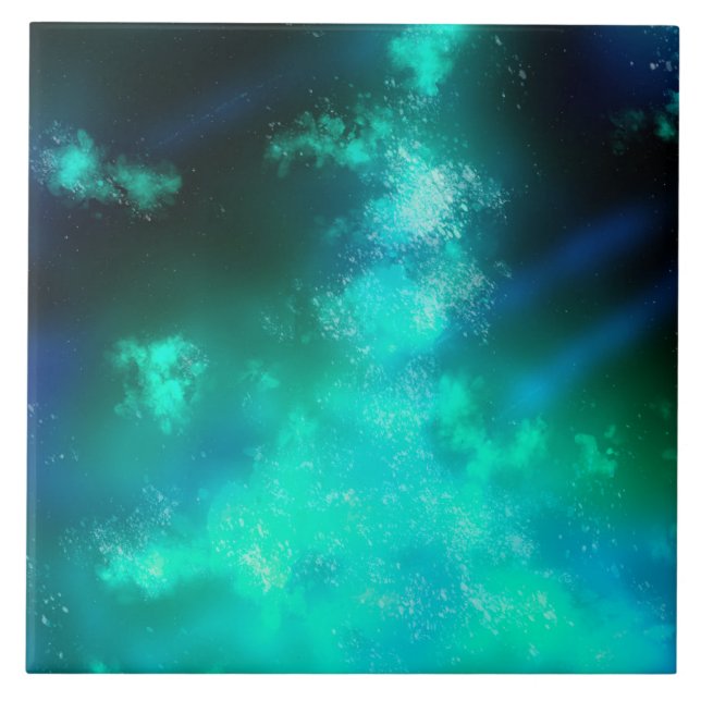 Carreau Carrelage en céramique Night Sky Emerald (Devant)
