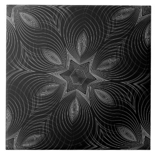 Carreau Carrelage en céramique noir et gris