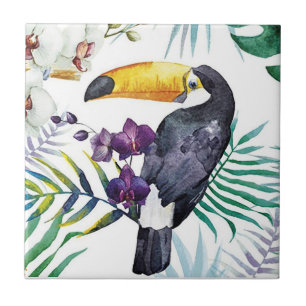 Carreau Carrelage en céramique - Oiseau tropical