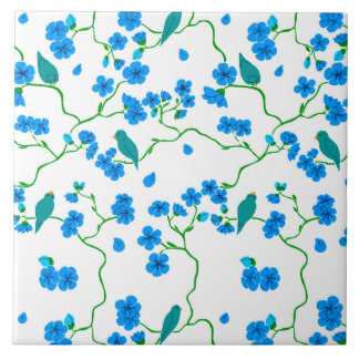 Carreau Carrelage en céramique Oiseaux & Fleurs