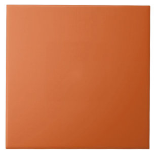 Carreau Carrelage en céramique orange citrouille.