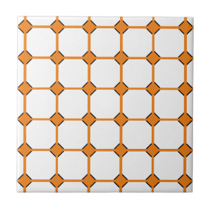Carreau Carrelage en céramique orange, petit (4,25 po x 4,