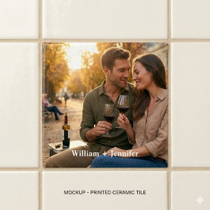 Carreau Carrelage en céramique personnalisé avec photo de 