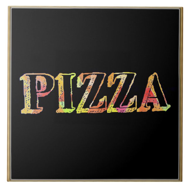 Carreau Carrelage en céramique Pizza (Devant)