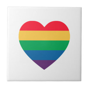 Carreau Carrelage en céramique Rainbow Heart Pride