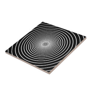 Carreau Carrelage en céramique rayé noir et blanc