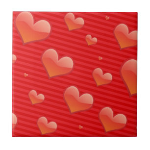 Carreau Carrelage en céramique Red Hearts