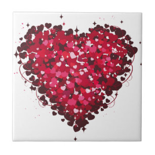 Carreau Carrelage en céramique Red Hearts