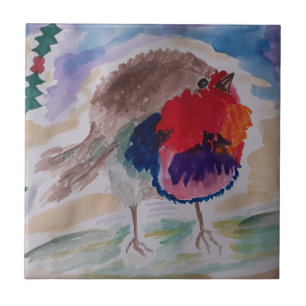 Carreau Carrelage en céramique Robin de Noël