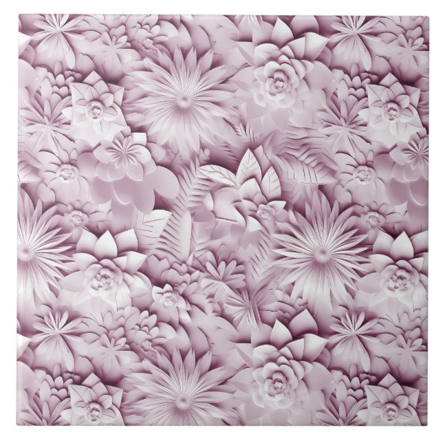 Carreau Carrelage en céramique rose (Devant)