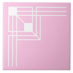 Carreau Carrelage en céramique rose Art déco