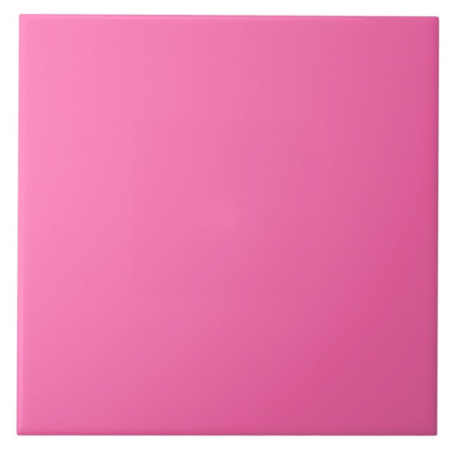 Carreau Carrelage en céramique rose Bubblegum. (Devant)