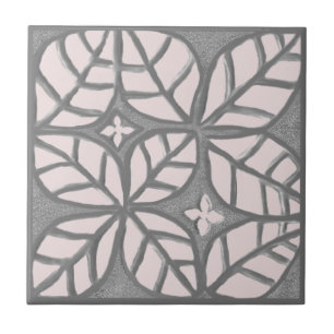 Carreau Carrelage en céramique, Rose clair et motif en feu