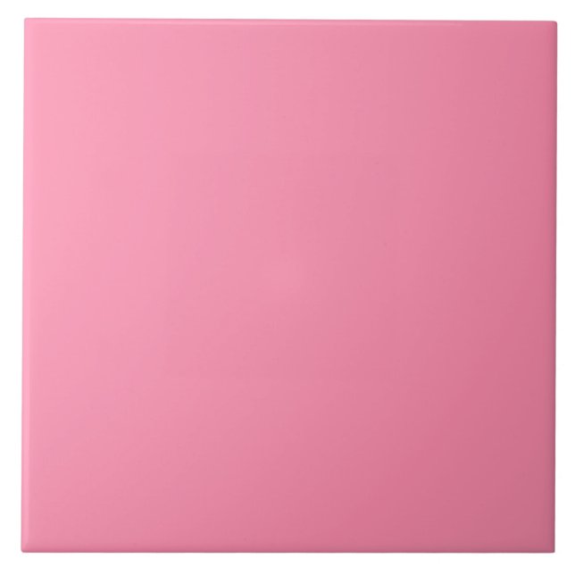 Carreau Carrelage en céramique rose Flamant rose. (Devant)