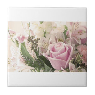 Carreau Carrelage en céramique rose Rose Floral