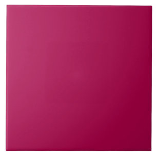 Carreau Carrelage en céramique rouge cerisier foncé.