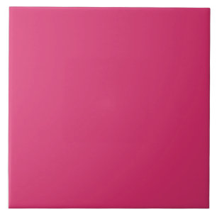 Carreau Carrelage en céramique rouge framboise.