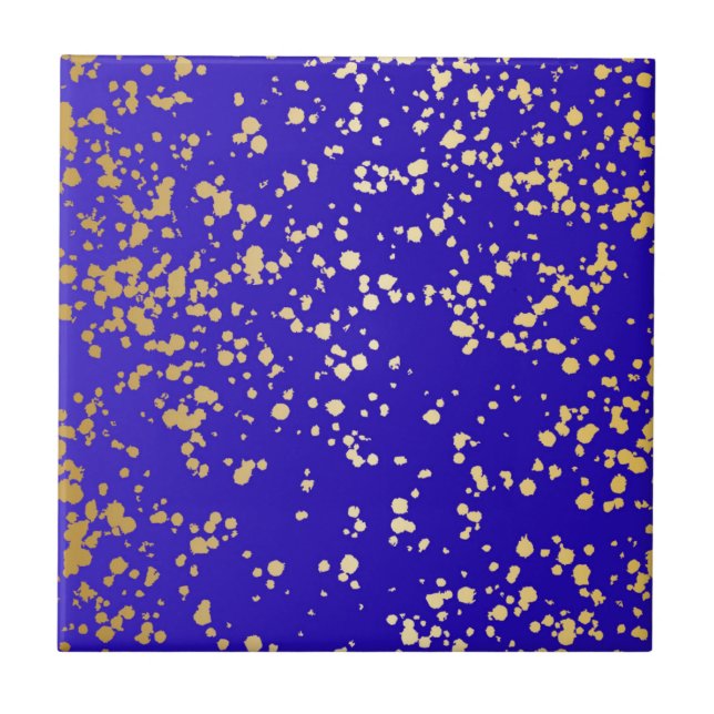 Carreau Carrelage en céramique Royal Blue Blond Gold Parti (Devant)