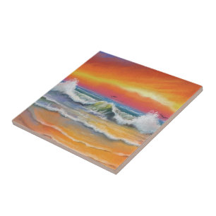 Carreau Carrelage en céramique Sea Sunset Design abstrait