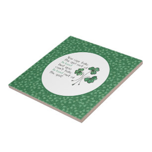 Carreau Carrelage en céramique Shamrock vert irlandais