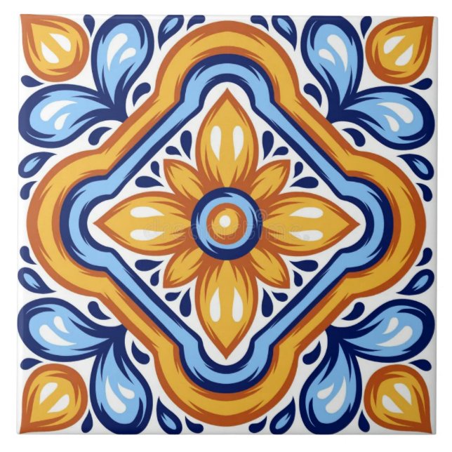 Carreau Carrelage en céramique - Style italien méditerrané (Devant)