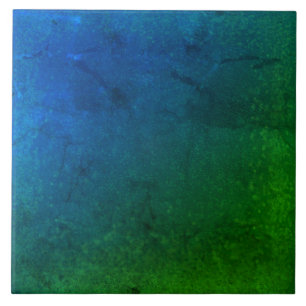 Carreau Carrelage en céramique texturé bleu nuit et vert