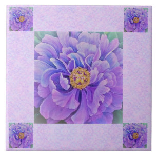 Carreau Carrelage en céramique / Trivet - Lavender Peonie