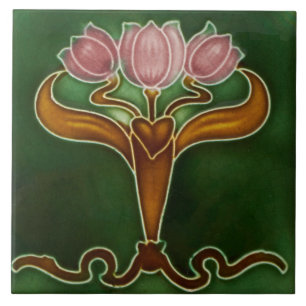 Carreau Carrelage en céramique - Trois Tulipes roses