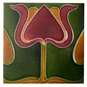 Carreau Carrelage en céramique - Tulipe Vintage Art Nouvea