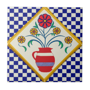 Carreau Carrelage en céramique vintage mexicain