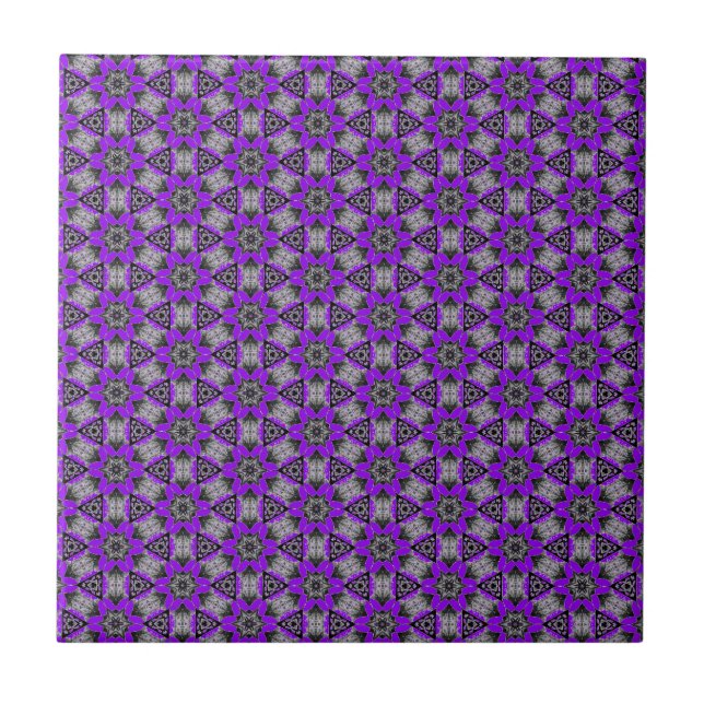 Carreau Carrelage en céramique violette - Couleurs personn (Devant)