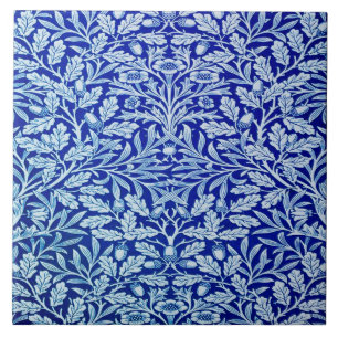 Carreau Carrelage en céramique William Morris Blue Design.