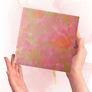 Carreau Carrelage en marbre moderne simple rose or Faux
